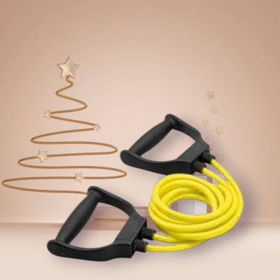Aoriyon I-S7D elasticity toning rope gym home (BLACK YELLOW) Resistance Tube(Yellow)