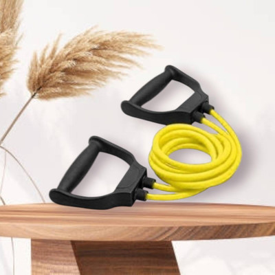 Aoriyon 9-JSYI toning muscles general fitness (BLACK YELLOW) Resistance Tube(Yellow)