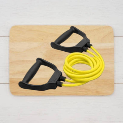 Aoriyon JHUD-DJJHeavy Quality Exercise toning (BLACK YELLOW) Resistance Tube(Yellow)