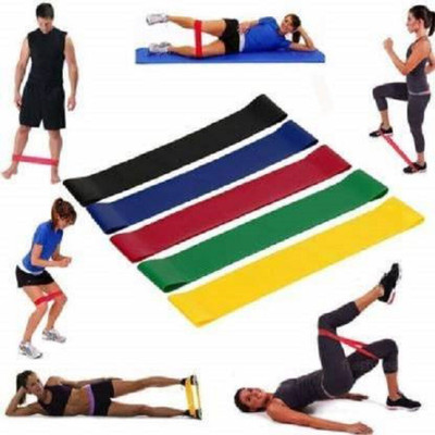 QERYA Stretch Loops Workout Gyming, Stretching, Glutes, Strength Training(Multicolor) Resistance Tube(Multicolor)