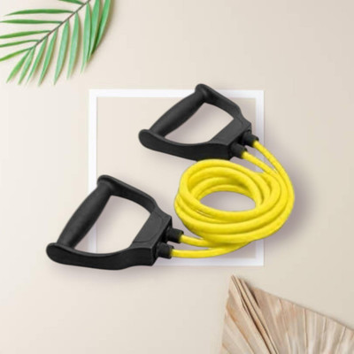 Aoriyon LSJ-S8YDHeavy Quality Exercise toning (BLACK YELLOW) Resistance Tube(Yellow)