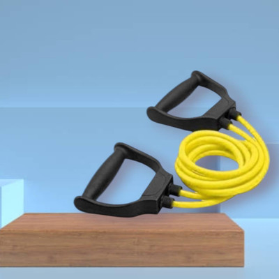 SRD NF-7DA Toning Resistance Elastic Rubber (BLACK YELLOW) Resistance Tube(Yellow)