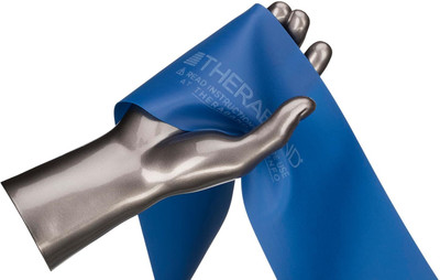 Theraband Latex Resistance Bands for Rehabilitation, 5Foot Intermediate Level 2 Individual Resistance Tube(Blue)