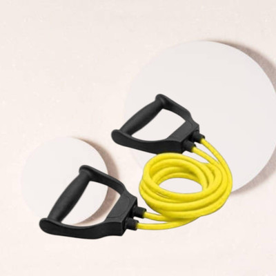 SRD M0S7-HF Toning tue raining and Muscle Building (BLACK YELLOW) Resistance Tube(Yellow)