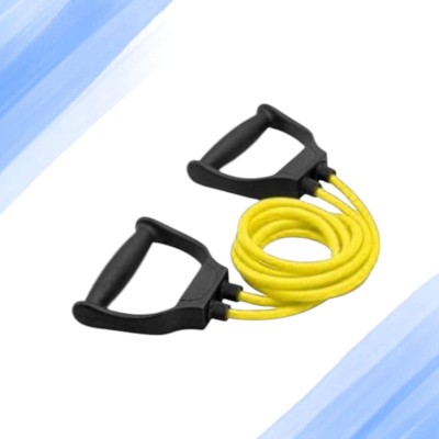 Aoriyon JSY-S6H Double Toning Resistance Tube Elastic(BLACK YELLOW) Resistance Tube(Yellow)