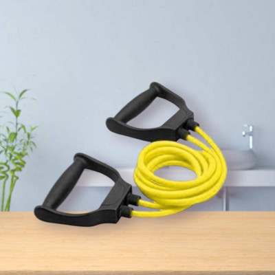 SRD BG-U8J Double Toning Exercise Resistance Tube (BLACK YELLOW) Resistance Tube(Yellow)