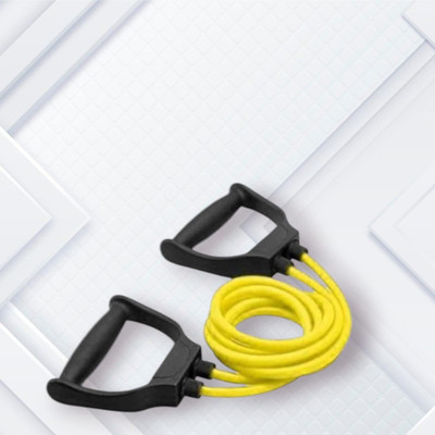 SRD SK0S6G Double Toning Resistance Tube Elastic(BLACK YELLOW) Resistance Tube(Yellow)