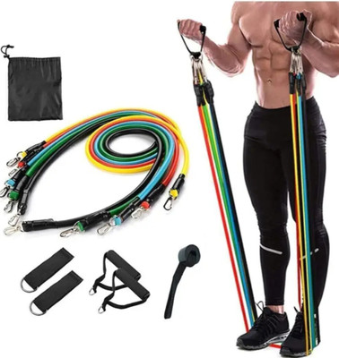 PIXORA 11 Pcs Set Resistance Tube(Multicolor)