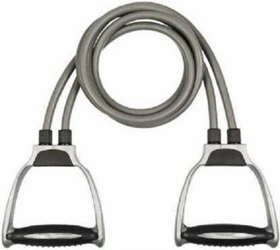 FITRONYX DOUBLE TONING TUBE WITH HANDLES HOME GYM EQUIPMENT Resistance Tube(Grey)