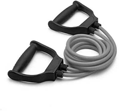 LIVOX Toning Tube with D Handle for Exercise Workout, Rubber Band Resistance Tube(gray, mult colour)