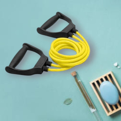 SRD KJI0D-CH Heavy Quality Exercise toning (BLACK YELLOW) Resistance Tube(Yellow)