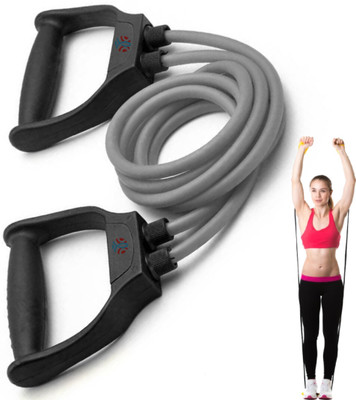 abcdeyes Premium Toning Tube - High-Durability for Full-Body Workouts Resistance Tube(Grey)