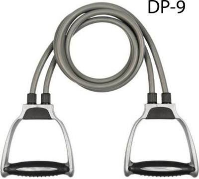 NEWSHARK Resistant toning tube resistant band full body fitness exerciser rope DP-9 Resistance Tube(Grey)