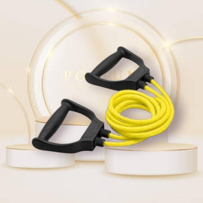 SRD O-8EOD Toning Resistance Elastic Rubber (BLACK YELLOW) Resistance Tube(Yellow)