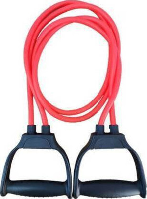 ResiTech High Resistance D Handle Double Toning Tube/Toning Belt/Rope Exerciser Resistance Tube(Multicolor)