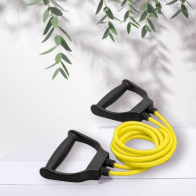 SRD SH-S8HF Handles, Portable Toning Tubes (BLACK YELLOW) Resistance Tube(Yellow)