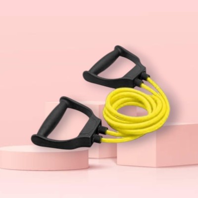 Aoriyon Q10IS-S Toning Resistance Elastic Rubber (BLACK YELLOW) Resistance Tube(Yellow)