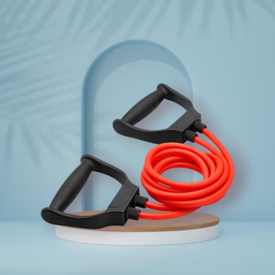 SRD JS-RJ Double Toning Heavy Quality for Full Body (BLACK RED) Resistance Tube(Mulicolour)