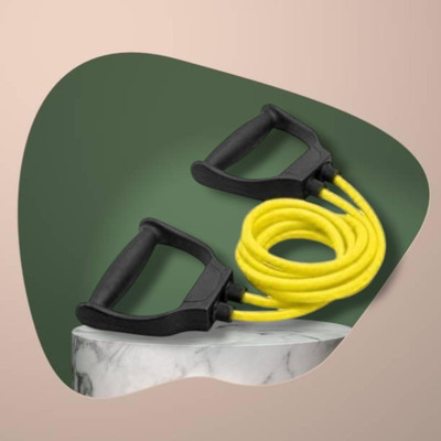 Aoriyon EU0-DCX Double Toning Resistance Heavy Quality(BLACK YELLOW) Resistance Tube(Yellow)