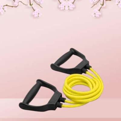 Aoriyon HS-UX Toning Tube Exercise Workout (BLACK YELLOW) Resistance Tube(Yellow)