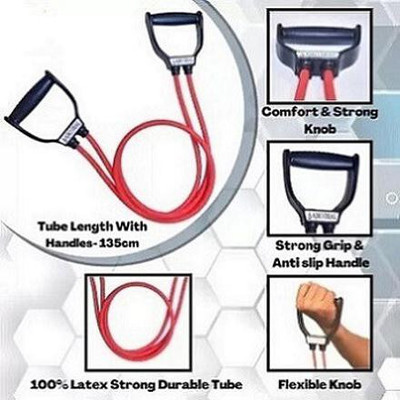 Y2M Toning Tube New_HOIGADGETS Resistance Tube(Multicolor)