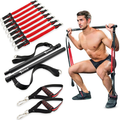 Spike Home Exercise kit Resistance Tube(Black)