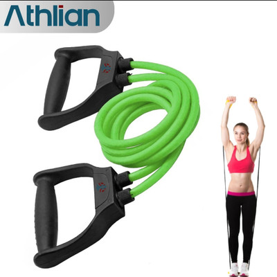 Athlian Premium Toning Tube - High-Durability for Full-Body Workouts Resistance Tube(Green)