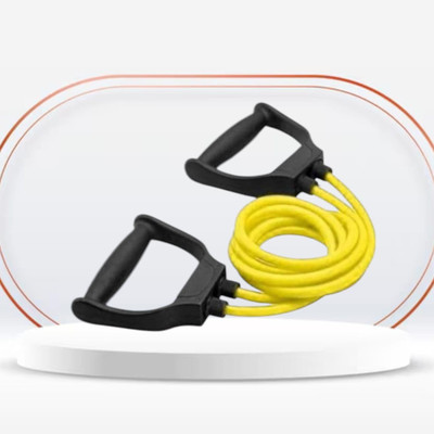 Aoriyon J9GTS Double Toning Resistance Tube Elastic(BLACK YELLOW) Resistance Tube(Yellow)