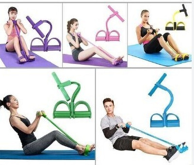 Decotor Pull Reducer, Rubber Pull Rope Exerciser, 4 in 1 Pull Rope for men & women Resistance Tube(Multicolor)