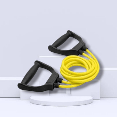 Aoriyon AN2-X Double Toning tube with Handles15 kg(BLACK YELLOW) Resistance Tube(Yellow)