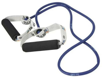 Theraband Professional Latex Resistance Tubing with Handles for Exercise- Blue Resistance Tube(Blue)