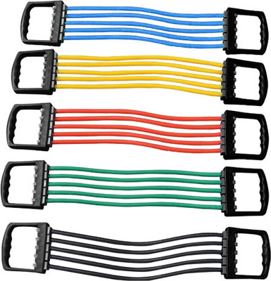 DADNSON 5Tubes Chest Puller, Resistance Band, Chest Expander015 Resistance Tube(Multicolor)
