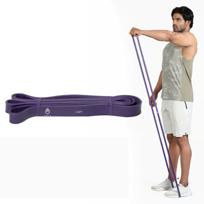 BURNLAB Pull up Assist Band (Light) Resistance Tube(Purple)
