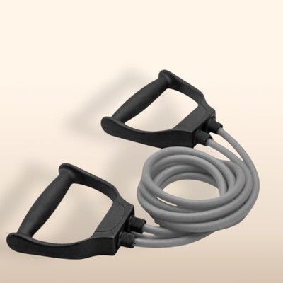 Aoriyon ST-R8T Pull Rope Fitness Rope Rubber Bands (GREY) Resistance Tube(Mulicolour)