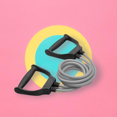 Aoriyon JH-6GD Resistant Band for Men & Women | Exercise(GREY) Resistance Tube(Mulicolour)