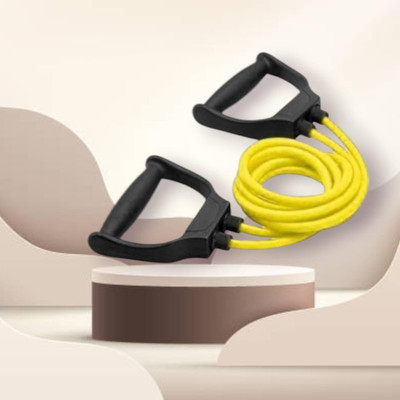 Aoriyon P0-UD7I Toning Resistance Elastic Rubber (BLACK YELLOW) Resistance Tube(Yellow)