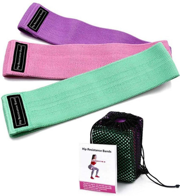 ALORNOR Fabric Resistance Hip Bands Set with 3 Resistance Levels for Women&Men-C80 Resistance Tube(Multicolor)