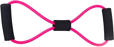 DOERSHAPPY Versatile Pink Figure 8 Exercise Band for Daily Home Fitness Resistance Tube(Pink)