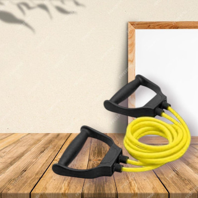 Aoriyon DUH-DG toning tube Elastic Resistance Fitness (BLACK YELLOW) Resistance Tube(Yellow)