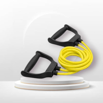 SRD JS-VHS toning muscles general fitness (BLACK YELLOW) Resistance Tube(Yellow)