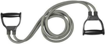 Avomaa Pull Rope Double Stretching Tube Latex Fitness Band Toning Tube@102 Resistance Tube(Grey)
