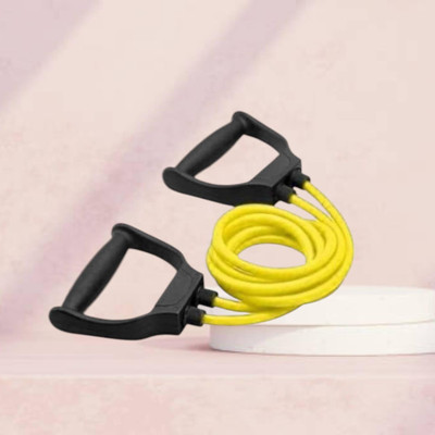 SRD UUD-DHS Heavy Quality Exercise toning (BLACK YELLOW) Resistance Tube(Yellow)