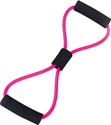 DOERSHAPPY Figure 8 Resistance Band in Pink – Lightweight & Portable Resistance Tube(Pink)