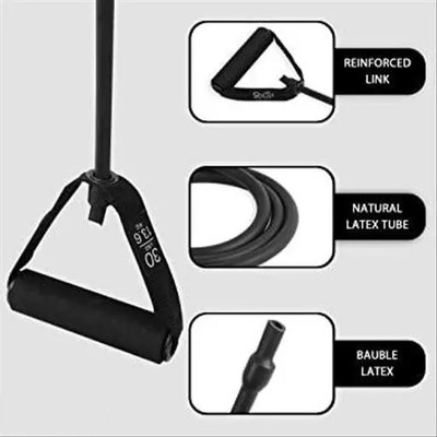 Fitcozi Exercise Resistance Bands Home Gym (Color : Black) Resistance Tube(Black)