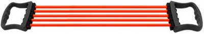 BOLDHIGH Adjustable Chest Expander for Fitness Workout with 5 Soft Latex Rope for Unisex Resistance Tube(Multicolor)