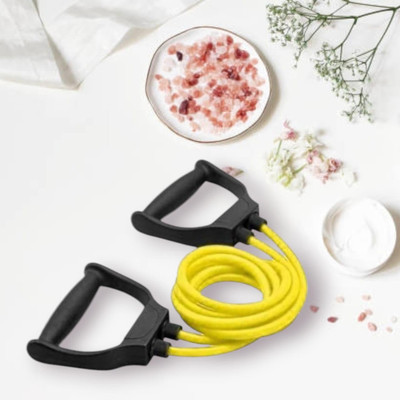 SRD I-9DHX toning muscles general fitness (BLACK YELLOW) Resistance Tube(Yellow)