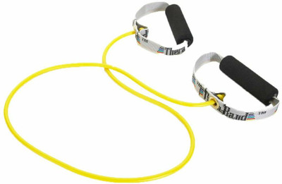 Theraband Professional Latex Resistance Tubing with Soft Handles for Physical Therapy Resistance Tube(Yellow)