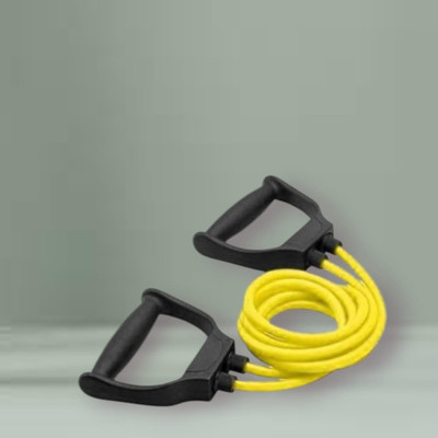 Aoriyon JH9SUJ Toning Tube Elastic Rubber Exercise (BLACK YELLOW) Resistance Tube(Yellow)