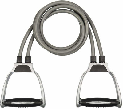 DHEER Double Toning Tube for Exercise/Workout/ Stretching for Unisex Resistance Tube Resistance Tube(Grey)