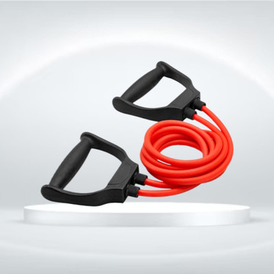 SRD J-SFNC Double Toning Tube-10 kg-Medium(BLACK RED)ube (BLACK RED) Resistance Tube(Mulicolour)